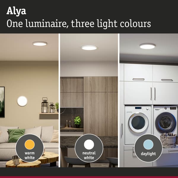 Paulmann LED panel Alya rund 300 mm 29W 2800lm White Select Vit