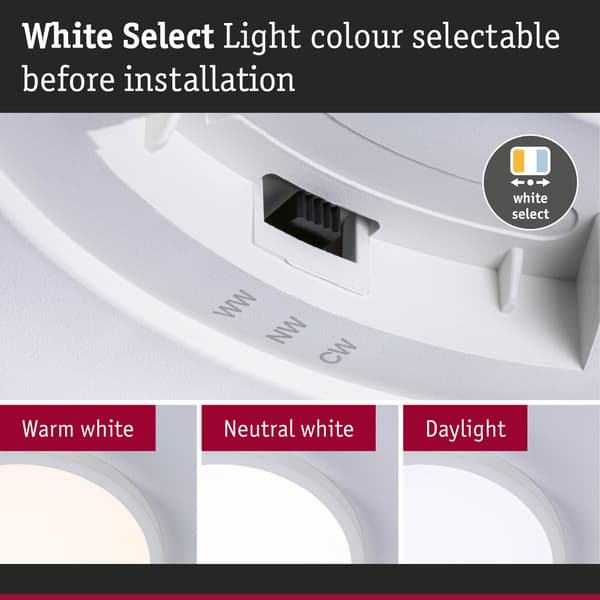Paulmann LED panel Alya rund 300 mm 29W 2800lm White Select Vit
