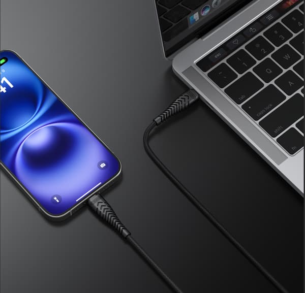 Hurtigladekabel 1,2m, USB-C til C, 60W