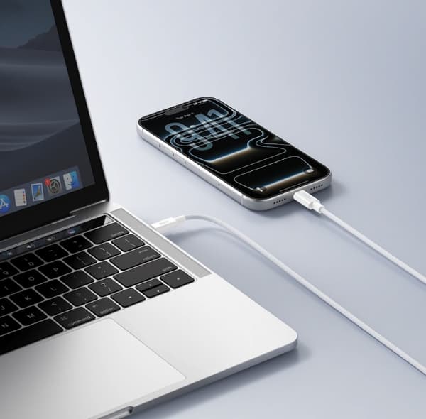 60W C-til-C-kabel, høyhastighetslading og dataoverføring 1,2M