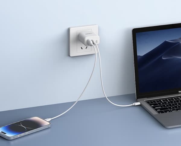 PD65W A+C snabbladdande väggadapter