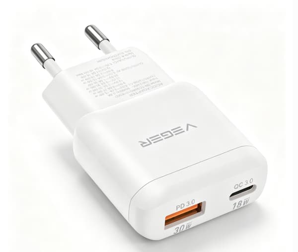 PD30W A+C Ultratunn snabbladdande väggadapter