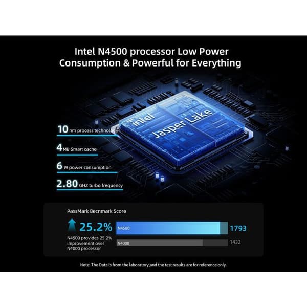 Mini PC - BMAX - B3 Pro - Intel N4500 - 8 Gt RAM - 256 Gt SSD