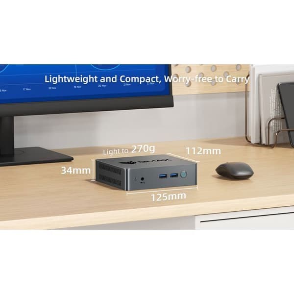Mini PC - BMAX - B3 Pro - Intel N4500 - 8 Gt RAM - 256 Gt SSD
