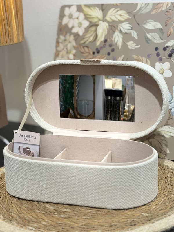 Smyckeskrin Textil Beige 25 cm