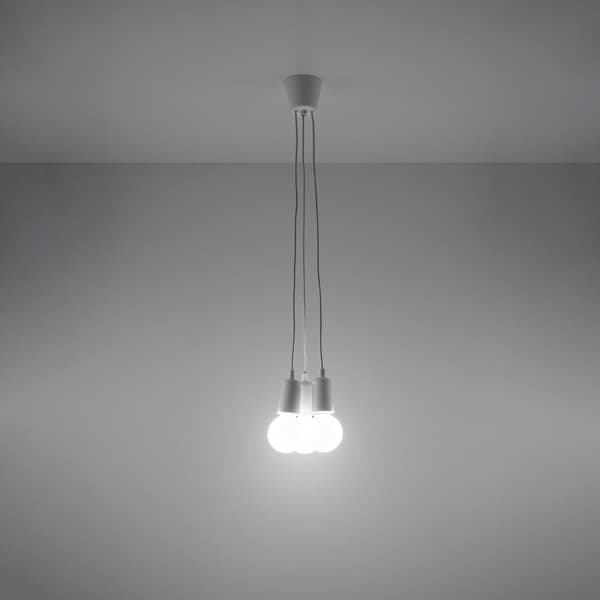 Pendel lampa DIEGO 3 vit