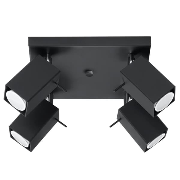 Taklampa MERIDA 4 svart