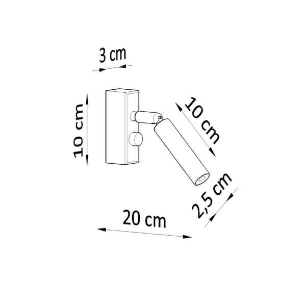 Vägglampa EYETECH 1 vit
