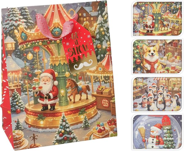 Julpåse Presentpåse Jul 4-pack
