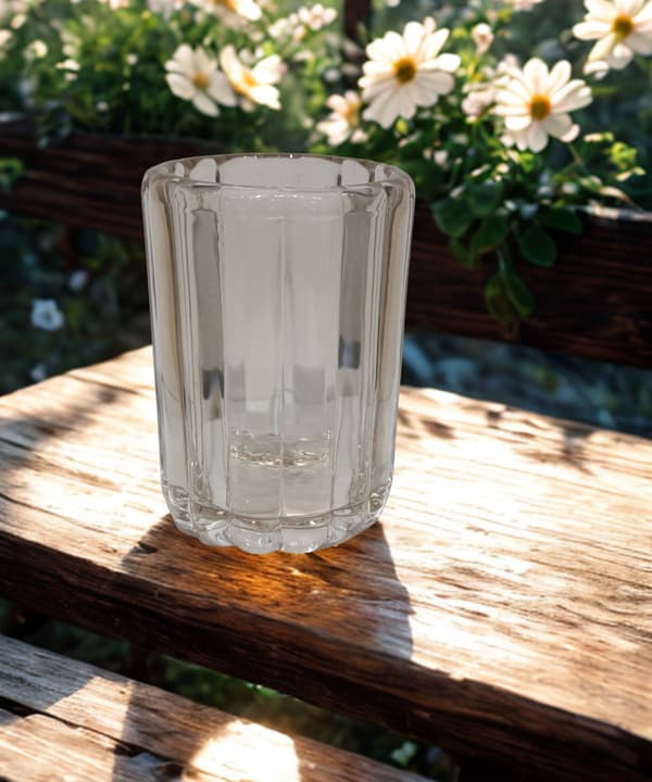 Ljushållare Glas Beige 12 cm
