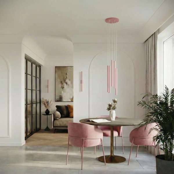 Vägglampa PASTELO 2 rosa