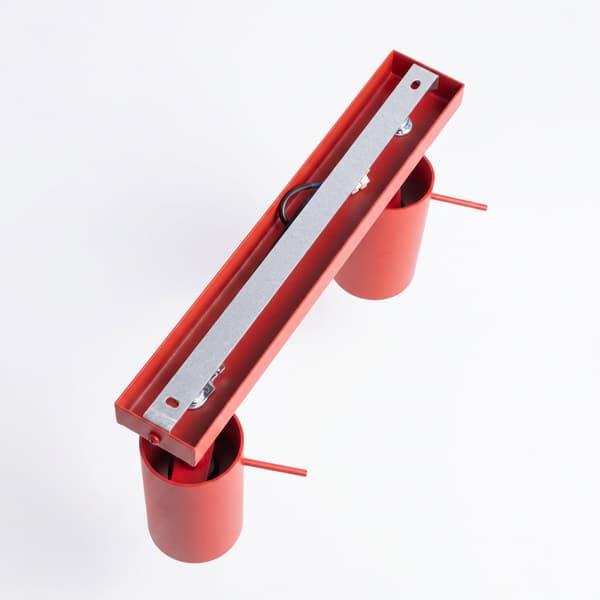 Taklampa RING 3L röd