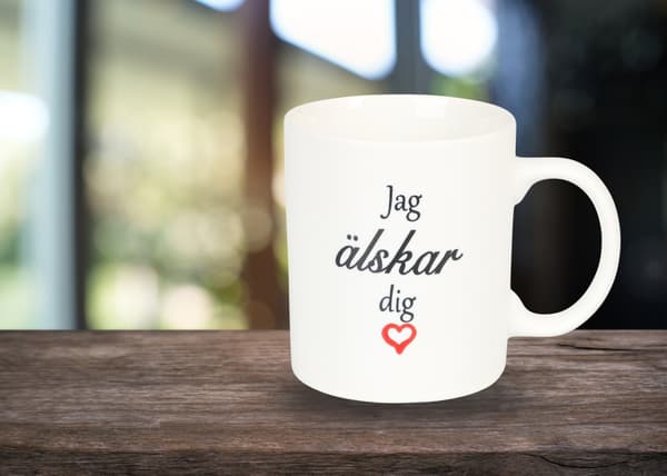 Mugg Jag älskar dig