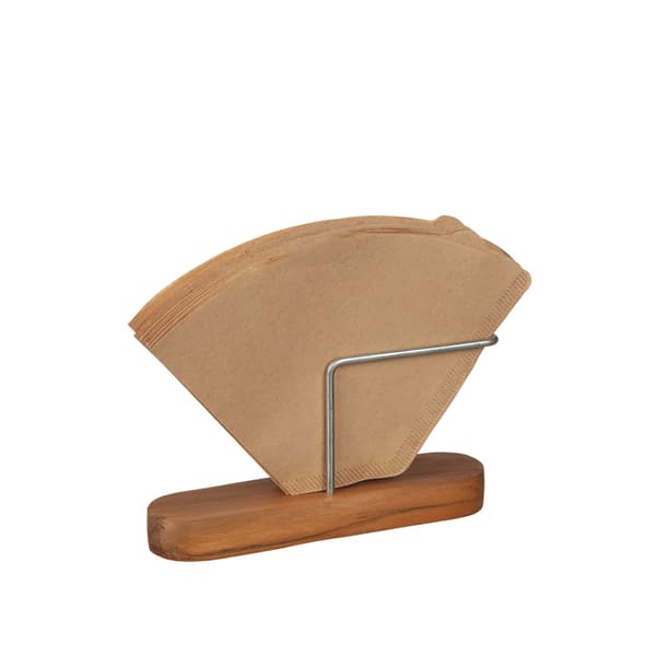 Kaffefilter hållare Metall/Teak 16 cm