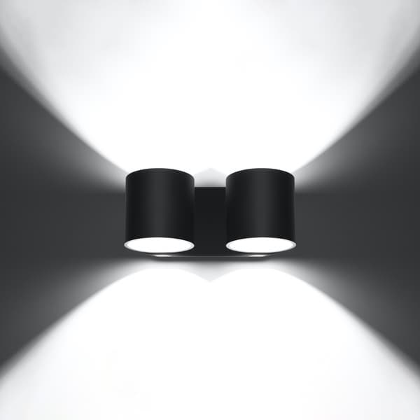 Vägglampa ORBIS 2 svart