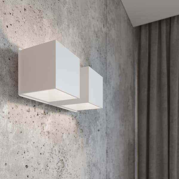 Vägglampa QUAD 2 vit