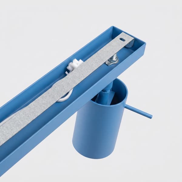 Taklampa RING 6L azurblå