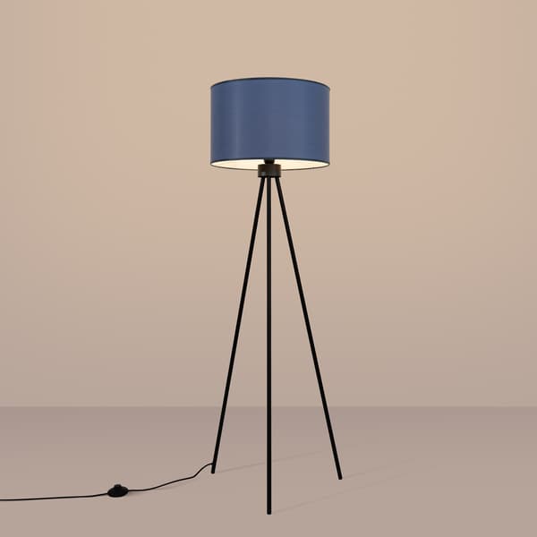 Golvlampa NEVIA marinblå