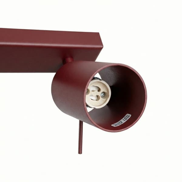 Taklampa RING 6L vinröd