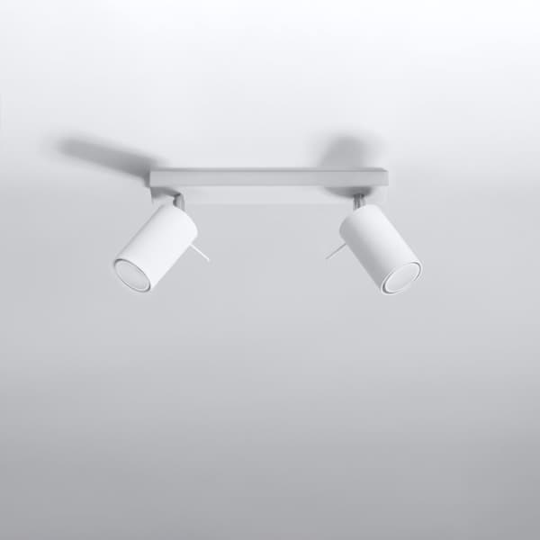 Taklampa RING 2 vit