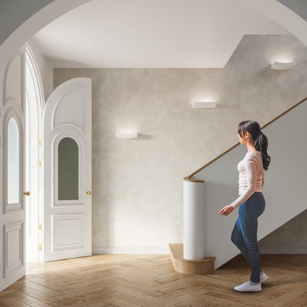 Vägglampa keramik HATTOR