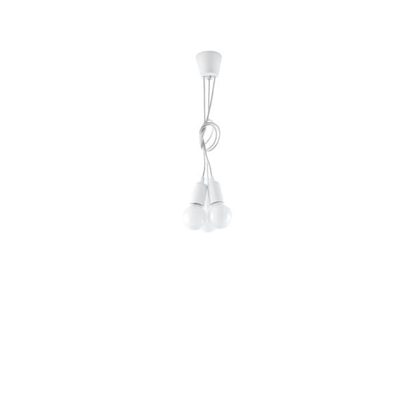 Pendel lampa DIEGO 3 vit