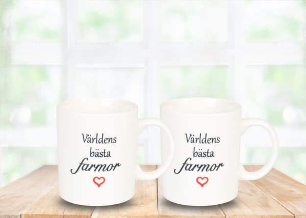 Mugg Världens bästa farmor