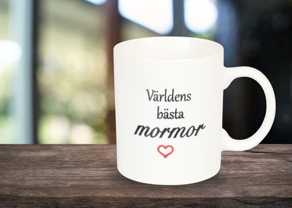 Mugg Världens bästa mormor
