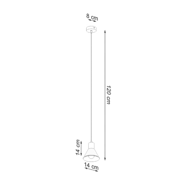 Pendel lampa TALEJA 1 vit [E27]
