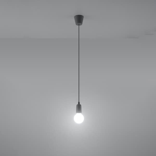 Pendel lampa DIEGO 1 grå