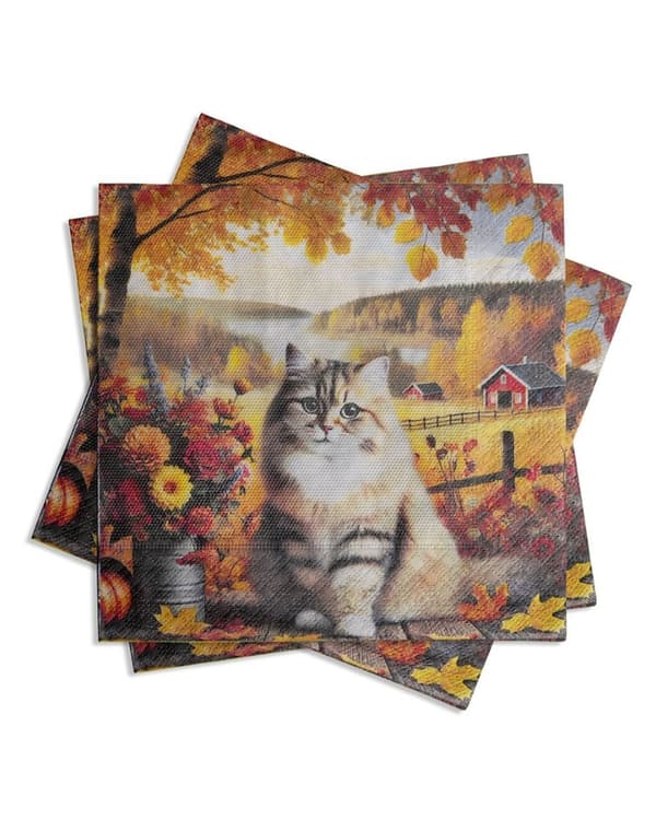 Servetter Höst Katt 20-pack