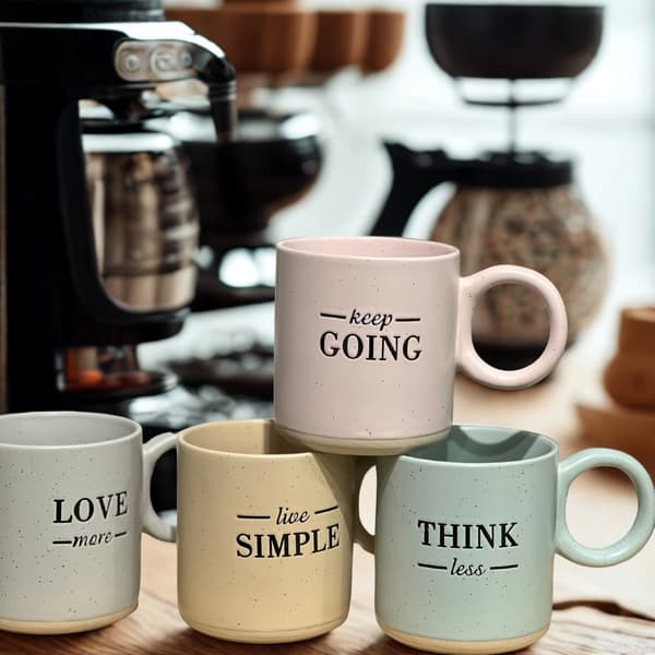 Mugg Beige Live Simple 35 cl