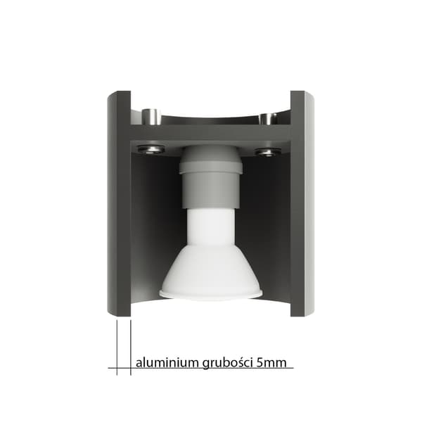 Taklampa ORBIS 1 grå