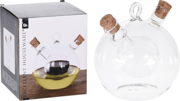 Flaska Glas Olja & Vinäger 12 cm