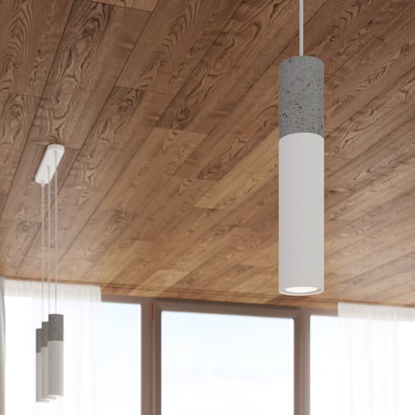 Pendel lampa BORGIO 1 vit