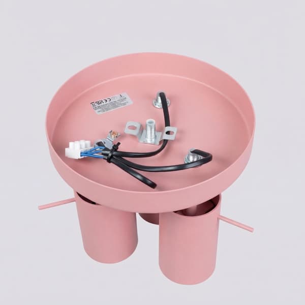 Taklampa RING 3P rosa