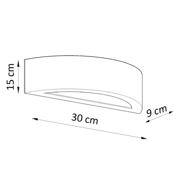 Vägglampa keramik ATENA 30