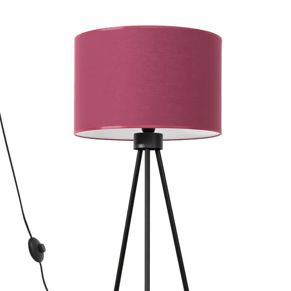 Golvlampa NEVIA vinröd