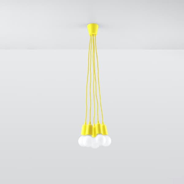 Pendel lampa DIEGO 5 gul