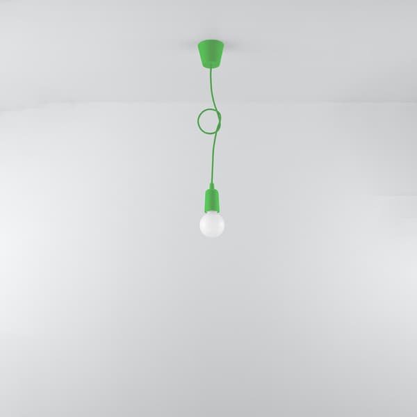 Pendel lampa DIEGO 1 grön
