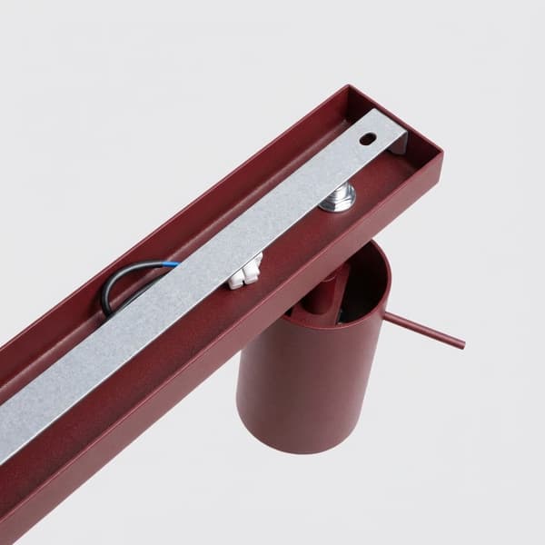 Taklampa RING 6L vinröd
