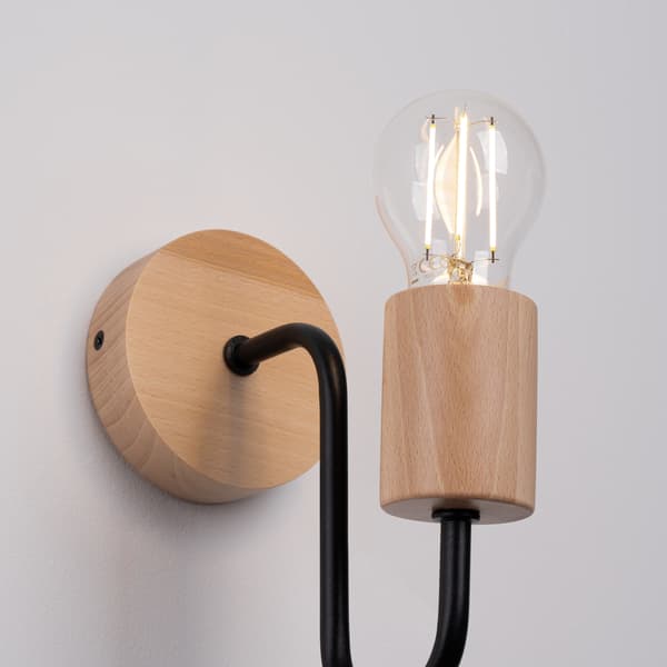 Vägglampa TIMBO svart