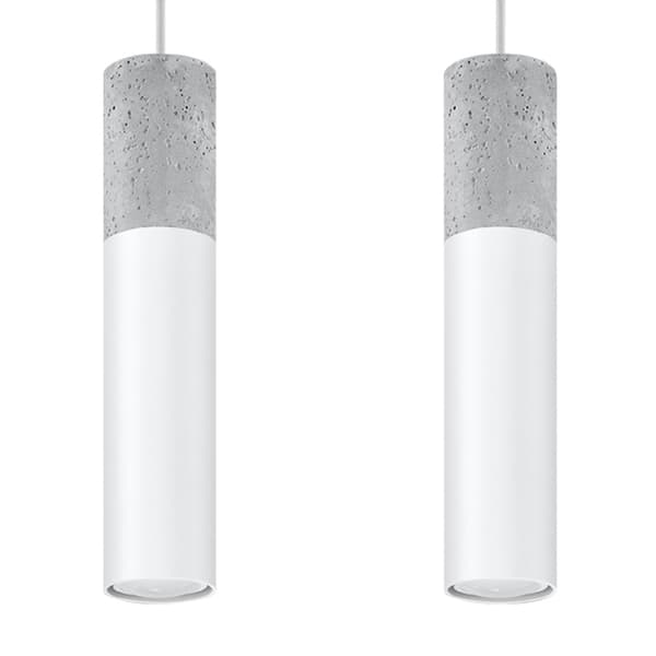 Pendel lampa BORGIO 2 vit