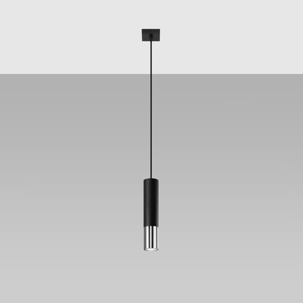 Pendel lampa LOOPEZ 1 svart/krom