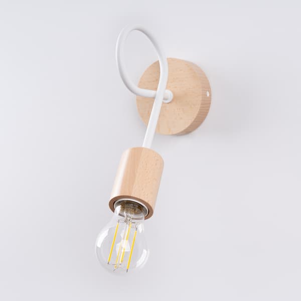 Vägglampa EMBER vit