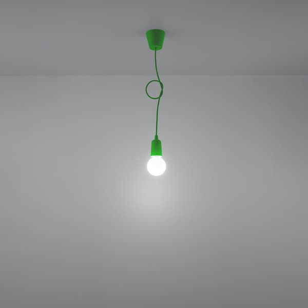 Pendel lampa DIEGO 1 grön