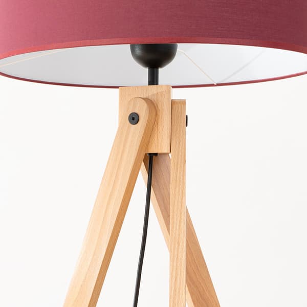 Golvlampa NATT vinröd
