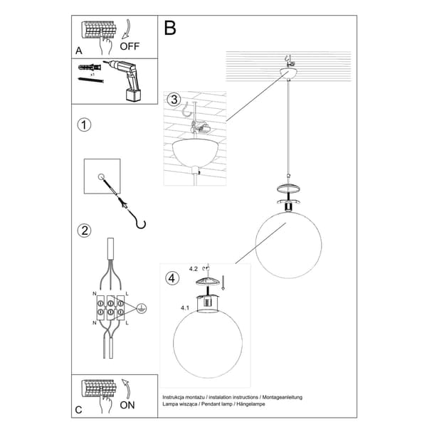 Hängande lampa UGO 40