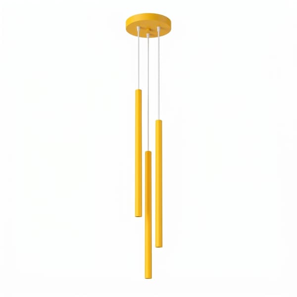 Pendellampa PASTELO 3P gul
