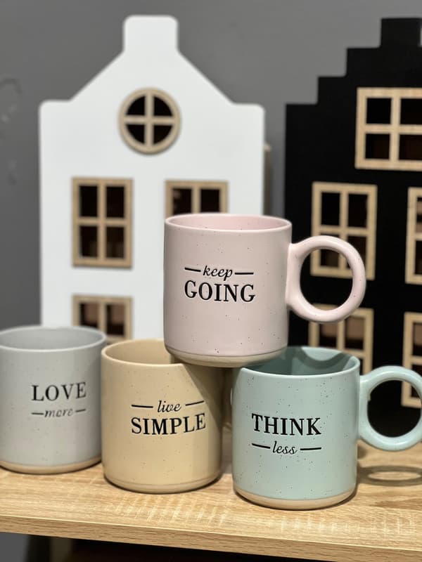 Mugg Beige Live Simple 35 cl